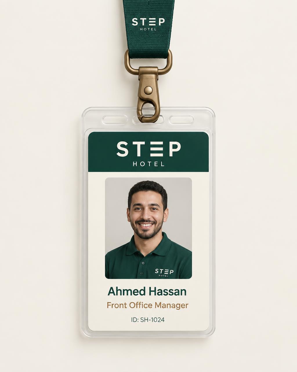 STEP Hotel — ID card — front